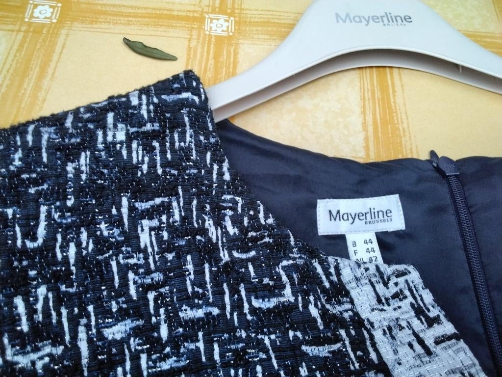 Kleed Mayerline donker blauw m 44, Mayerline, Blauw, Maat 42/44 (L), Ophalen of Verzenden