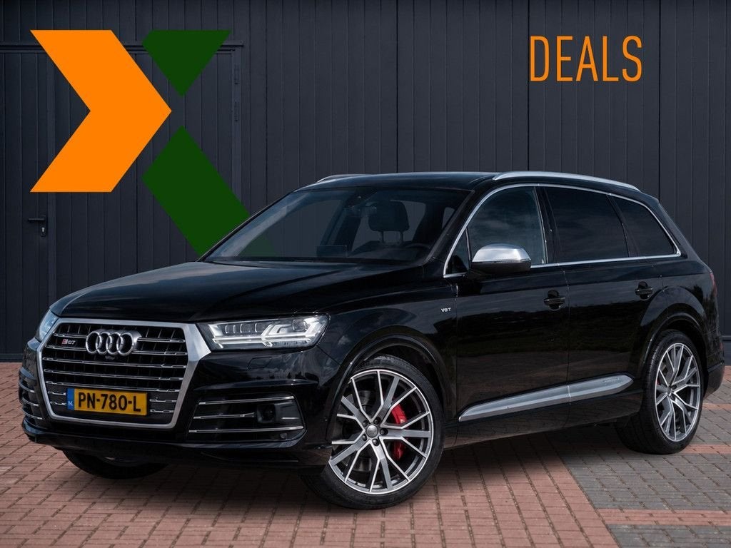 Audi SQ7 4.0 TDI quattro Pro Line + 7p | Adaptive cruise | 3, Auto's, SQ7, 199 g/km, Zwart, Zwart