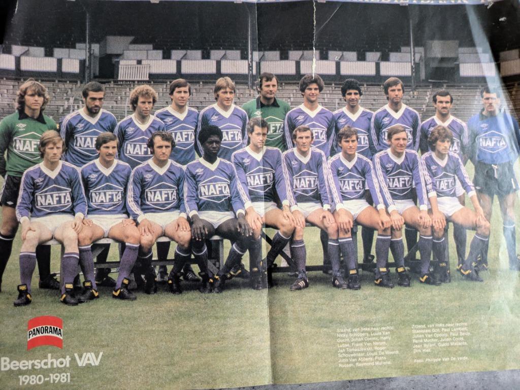 VOETBAL POSTER 1980 81 BEERSCHOT TV PANORAMA, Verzenden