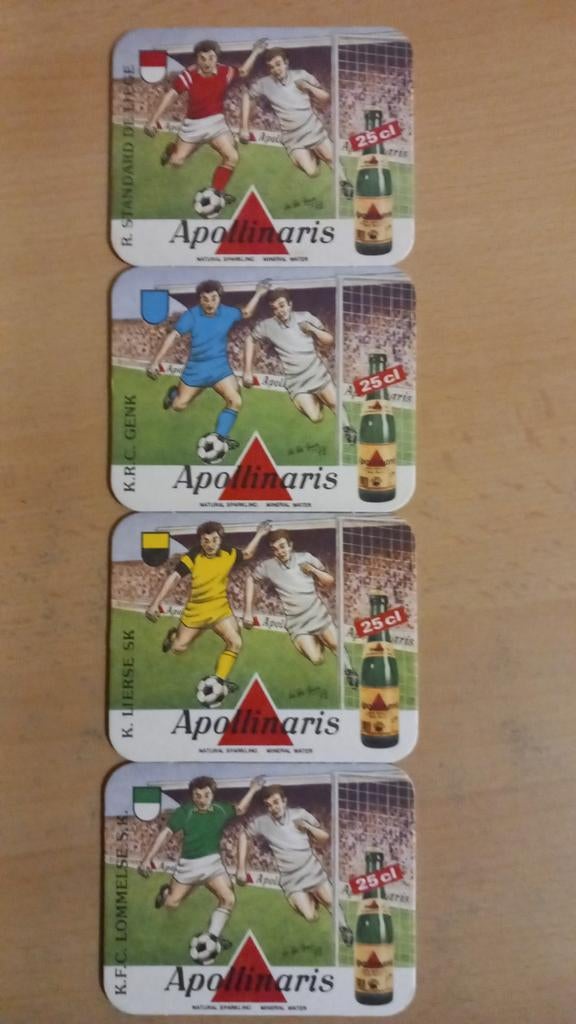 Bierviltjes Apollinaris, voetbal (280), Verzamelen, Ophalen of Verzenden, Zo goed als nieuw