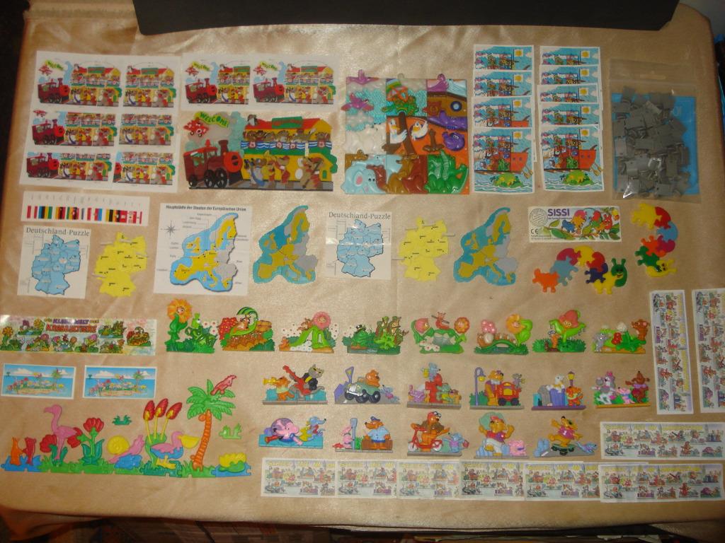 KINDER Lot de 9 Anciennes Séries Complète de Puzzles 3D 1990, Collections, Enlèvement ou Envoi, Comme neuf, Autres types