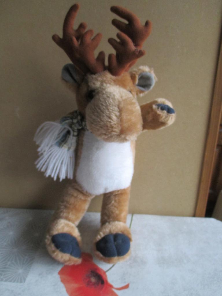 kerst eland knuffel, Ophalen of Verzenden, Zo goed als nieuw