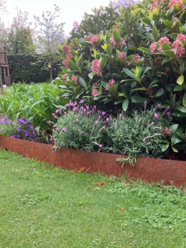 Cortenstaal borders, boorden, afboordingen, borderrand, Tuin en Terras, Overige materialen, 100 tot 200 cm, Overige typen, Nieuw