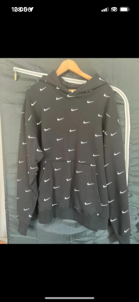 Pull à capuche Nike multi swoosh taille L, Enlèvement ou Envoi, Nike, Noir, Taille 52/54 (L)