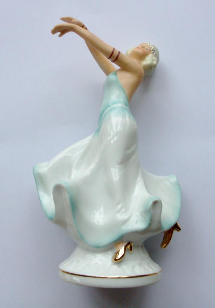 vroege Jugendstil porcelein Ballroom Dancer - Neundorf H20cm, Verzenden