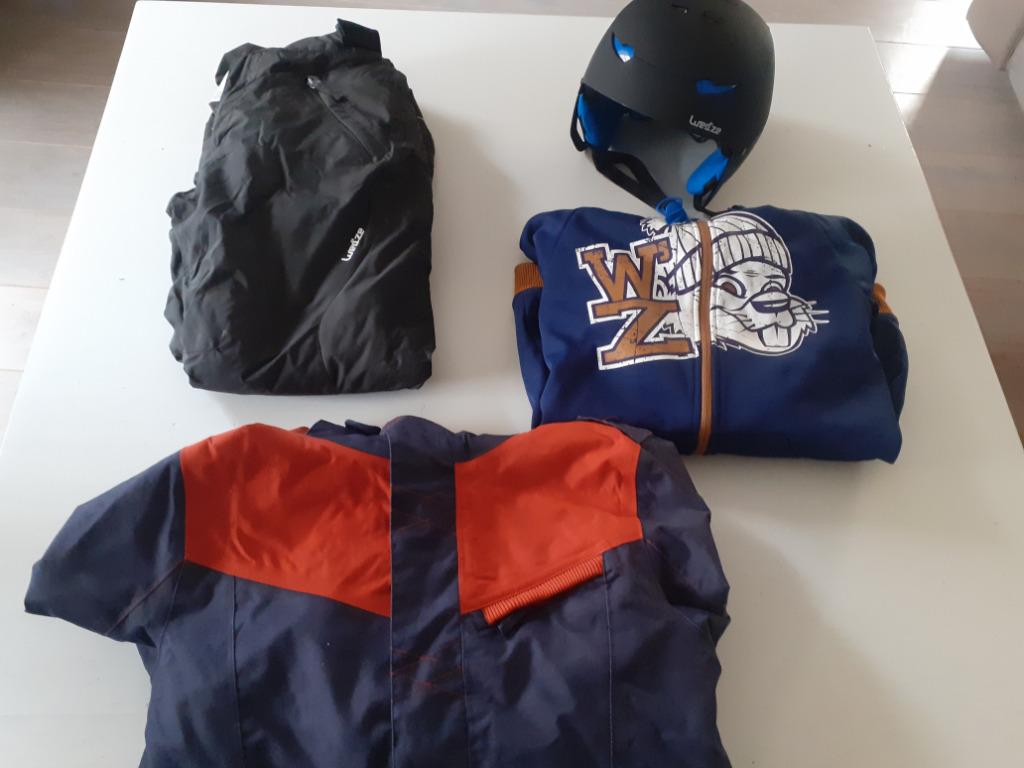 ski uitrusting 10-12 jaar ( skipak-bril-jas-helm-fleecetrui), Enlèvement ou Envoi, Ski