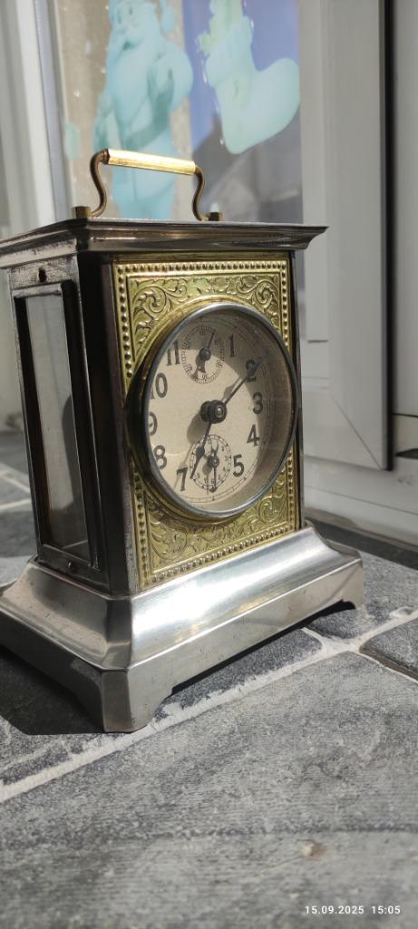 Vintage Kienzle mechanische tafelklok, Ophalen of Verzenden