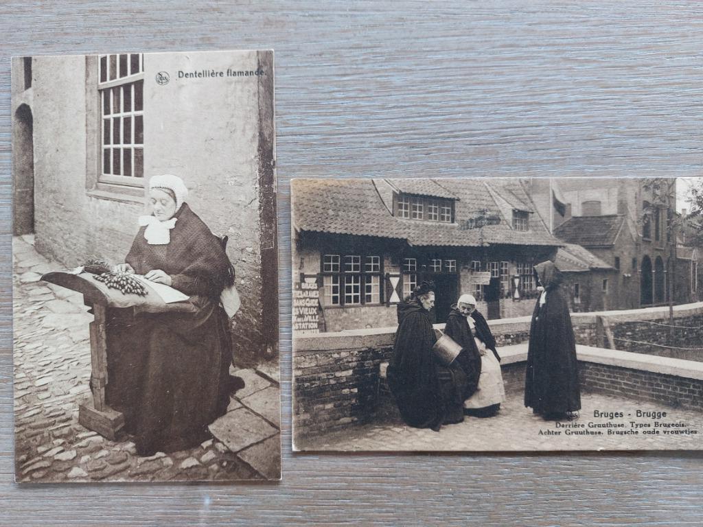 2 oude postkaarten Brugge, Verzamelen, Postkaarten | België, Verzenden