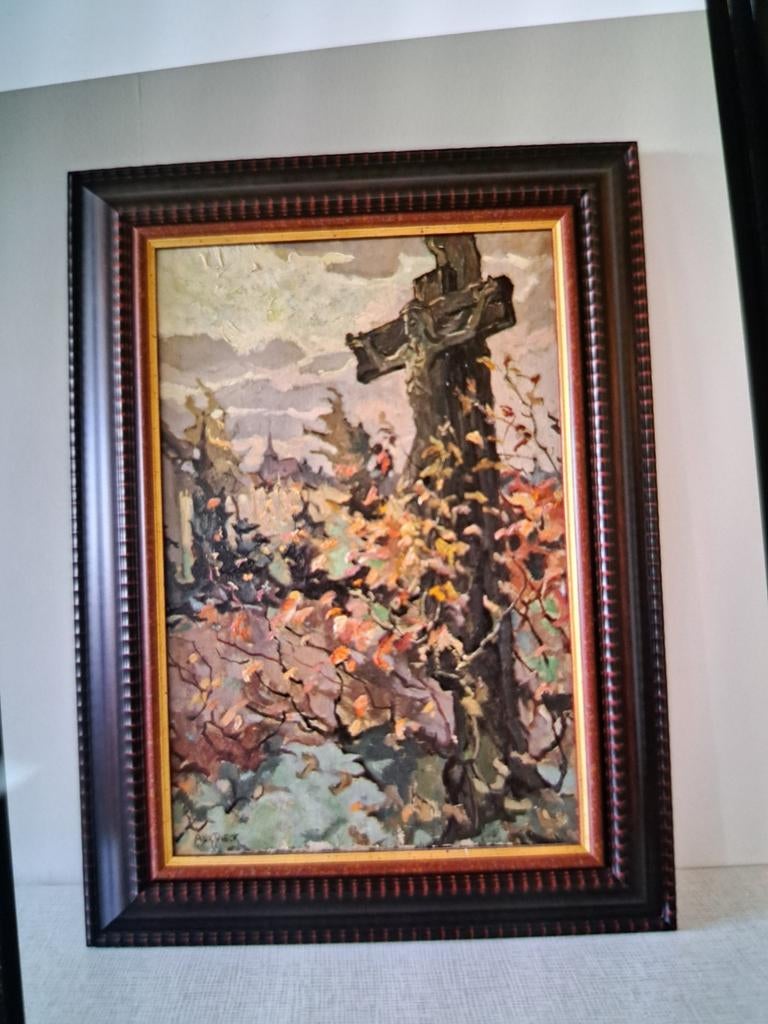 Le crucifix de l'ancienne tribu, Adri Pieck, voir descriptio, Enlèvement ou Envoi