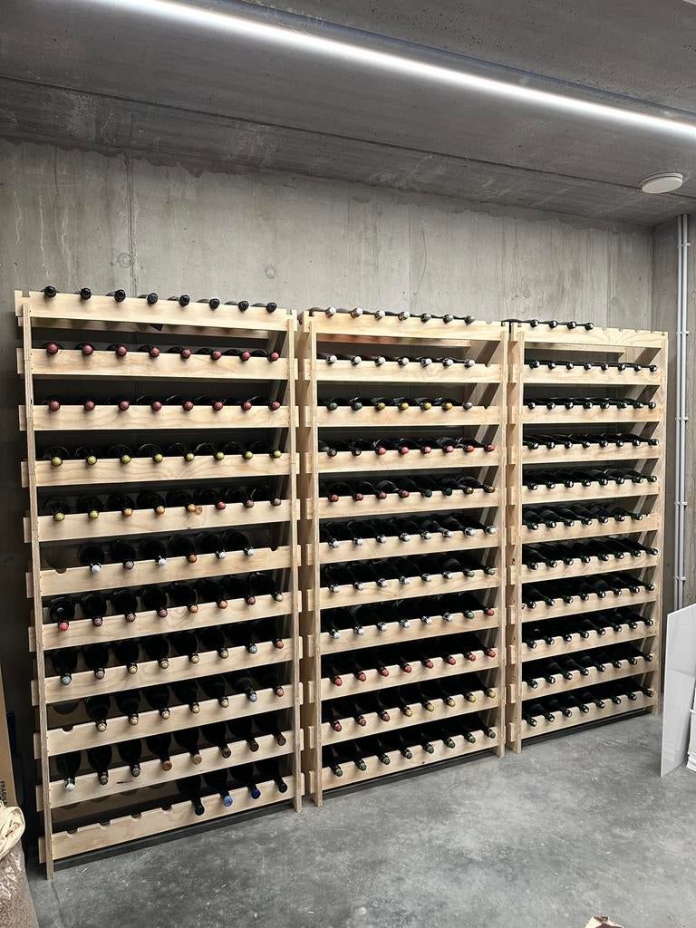 Houten wijnrek / flessenrek - 88 flessen, Ophalen, Nieuw, 25 flessen of meer, 75 cm of meer