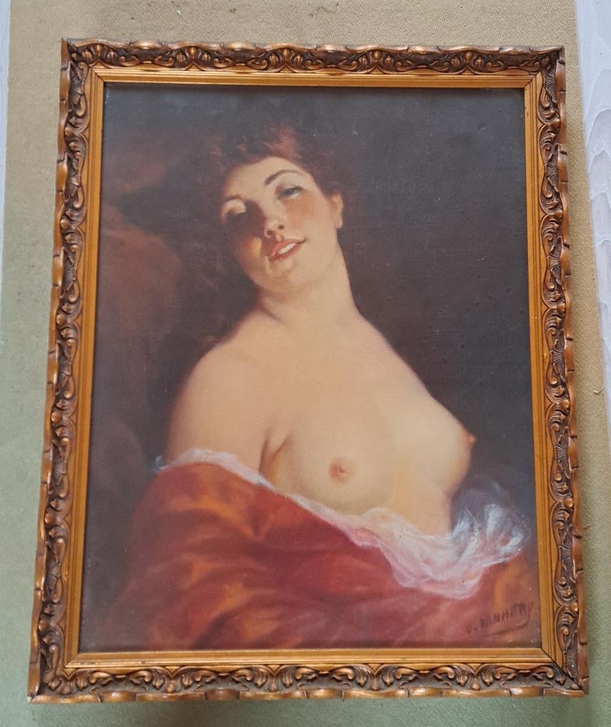 Antieke lijst gesigneerd Vanherp, Antiek en Kunst, Ophalen