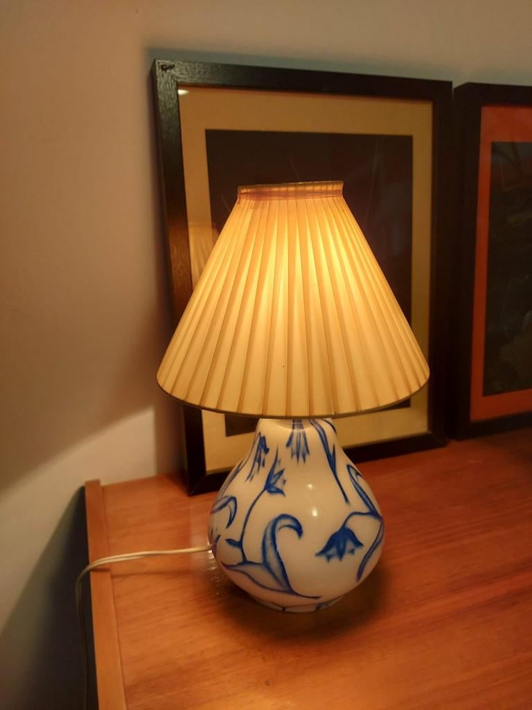 Mid-century Delfts blauwe tafellamp, 1950s, Ophalen