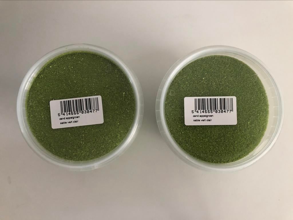 Decoratie zand - appelgroen - ongeopend - NIEUW, Ophalen of Verzenden