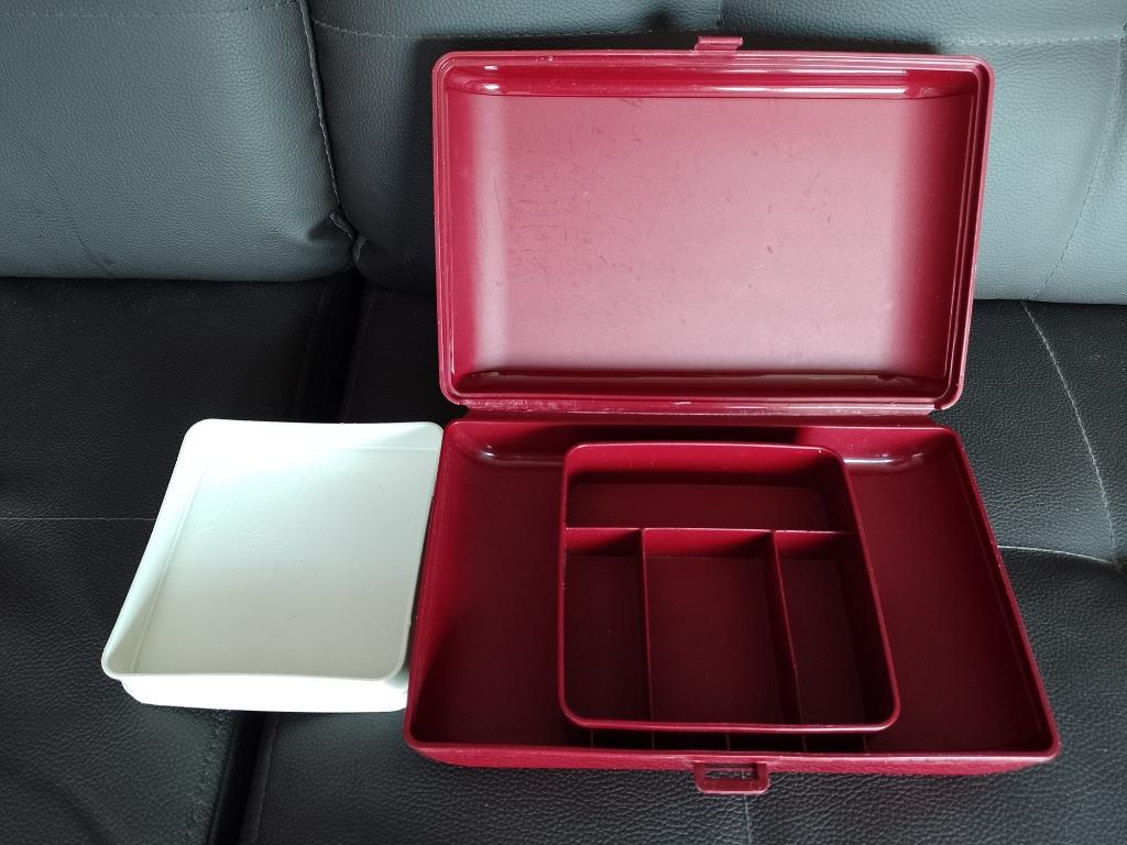 Beautycase Tuppercraft van Tupperware, Ophalen of Verzenden, Gebruikt, Rood, Hardcase