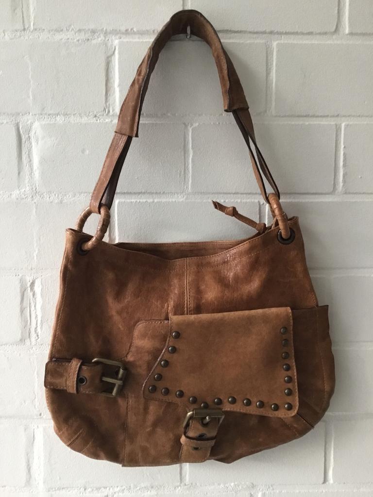 Sac à main vintage NERO & NERO, Enlèvement ou Envoi, Comme neuf, Brun, Sac à main
