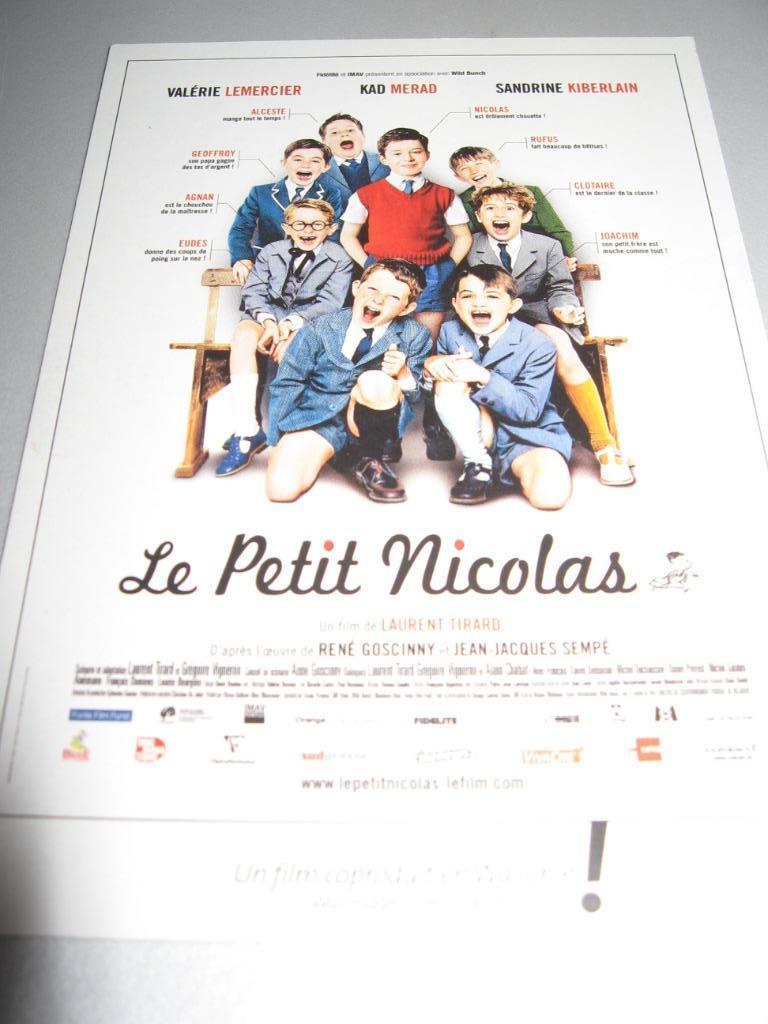 Carte postale publicitaire du film "Le Petit Nicolas"., Enlèvement ou Envoi, Neuf, Film, Photo ou Carte