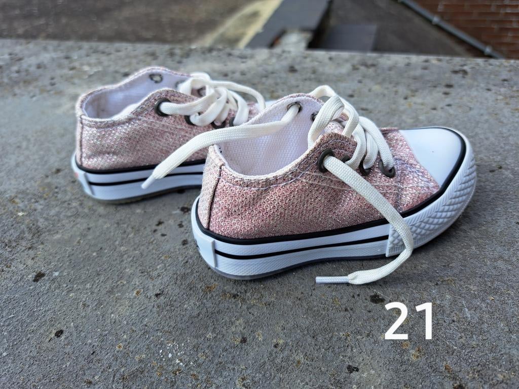 Converse glitter roze mt 21, Enlèvement ou Envoi, Comme neuf