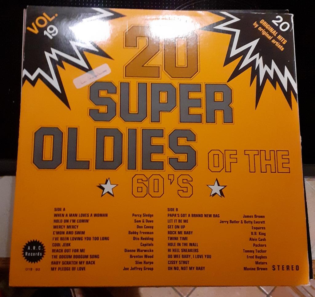 LP 20 Super oldies of the 60's, Ophalen of Verzenden, Gebruikt, 12 inch, Pop