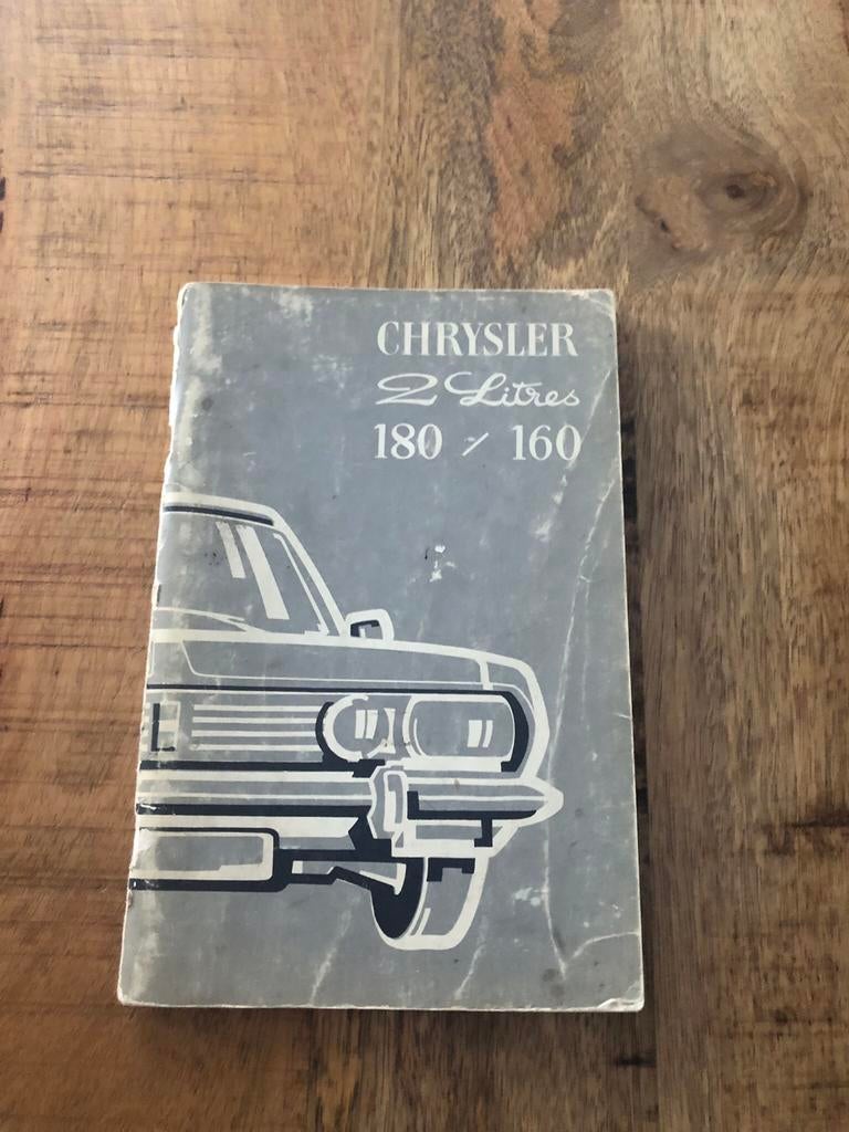 Handleiding Chrysler 180/160, Enlèvement ou Envoi