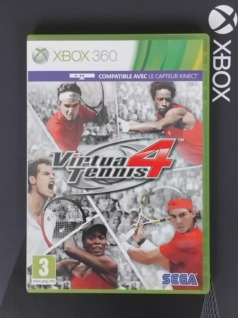 Jeu XBOX 360 Kinect Virtual Tennis 4, Enlèvement ou Envoi, 2 joueurs, À partir de 7 ans, Utilisé