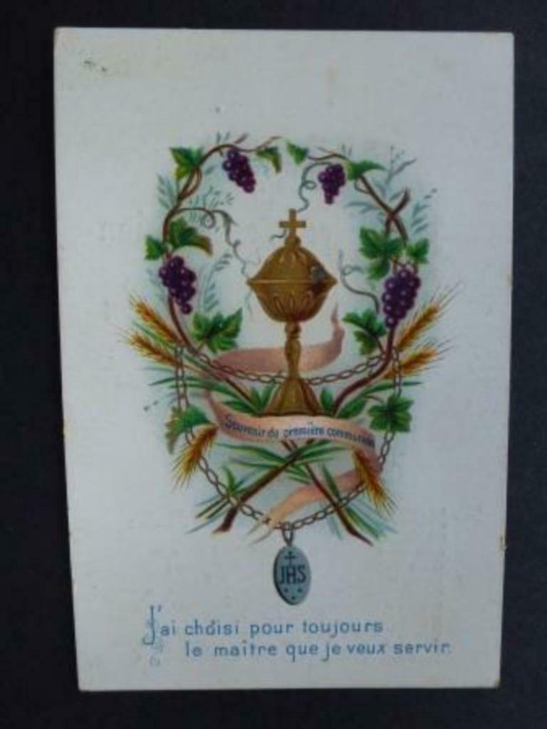 bidprentje première communion Joseph Buedts 1892, Verzenden, Bidprentje