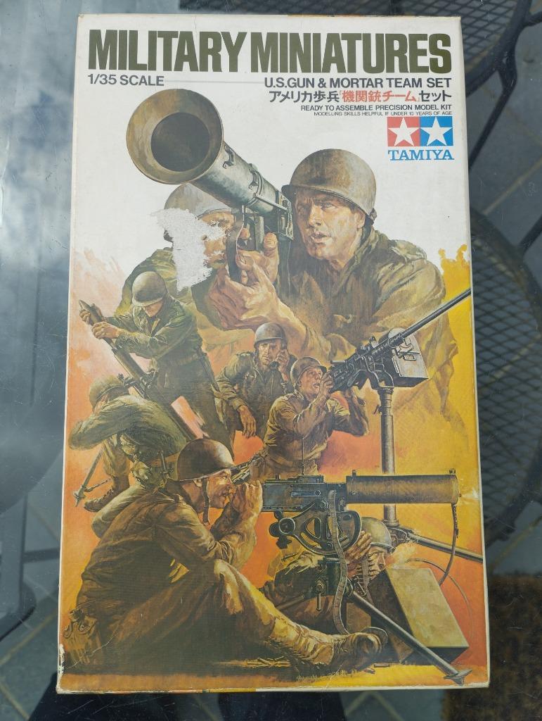 Tamiya Military Miniatures 3586: US Gun and Mortar Team Set, Enlèvement, Neuf, 1:35 à 1:50, Personnage ou Figurines