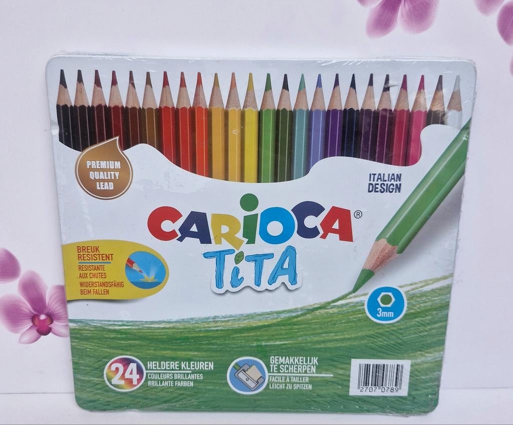 ✏️ Crayons de couleur Carioca Tita ✏️, Hobby & Loisirs créatifs, Dessin, Neuf, Autres types, Enlèvement ou Envoi