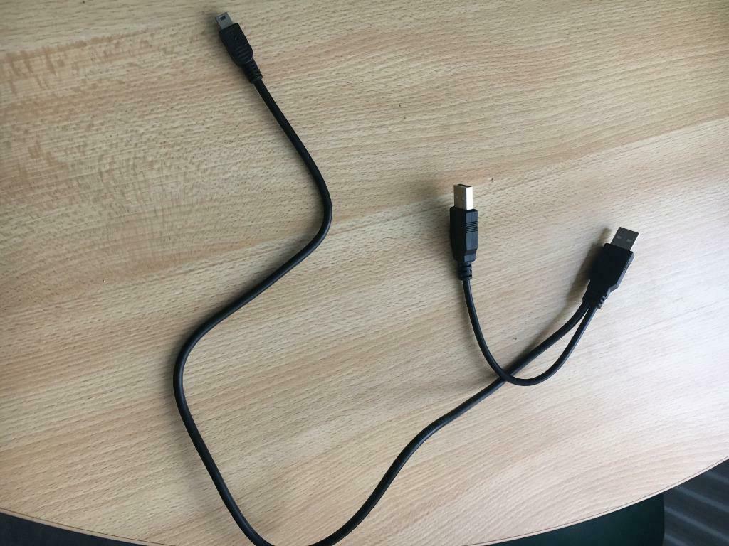 câble usb doubleur (usb mâle et gps)  long. 80 cm, Enlèvement ou Envoi, Comme neuf