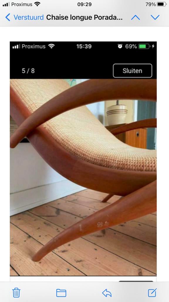 Chaise longue modèle Pigra de Marconato & Zappa, Antiquités & Art, Enlèvement