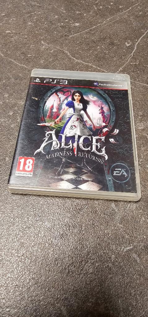 PS3 Alice Madness keert terug, Games en Spelcomputers, Ophalen of Verzenden, Gebruikt