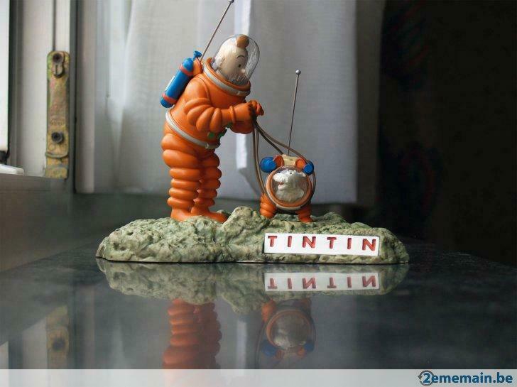 TINTIN Hergé/Moulinsart Objectif Lune, Enlèvement ou Envoi, Tintin, Neuf, Statue ou Figurine