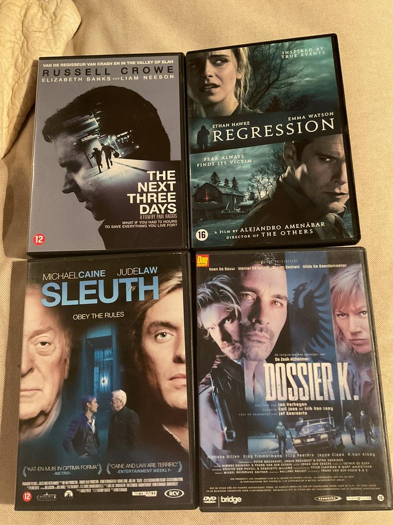 4 spannende thrillers voor 8€, Cd's en Dvd's, Ophalen of Verzenden