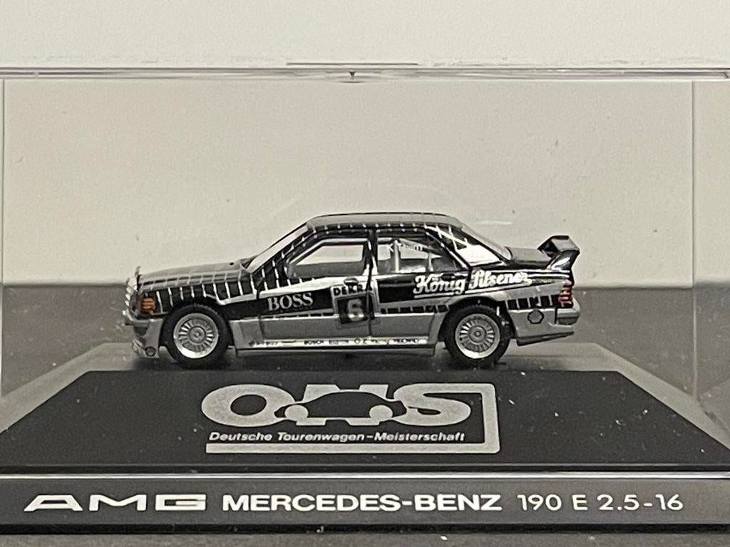 Herpa MB 190E 2.5 Evo I startnr.6 PC-box 1:87, Ophalen of Verzenden, Zo goed als nieuw, Auto, Herpa
