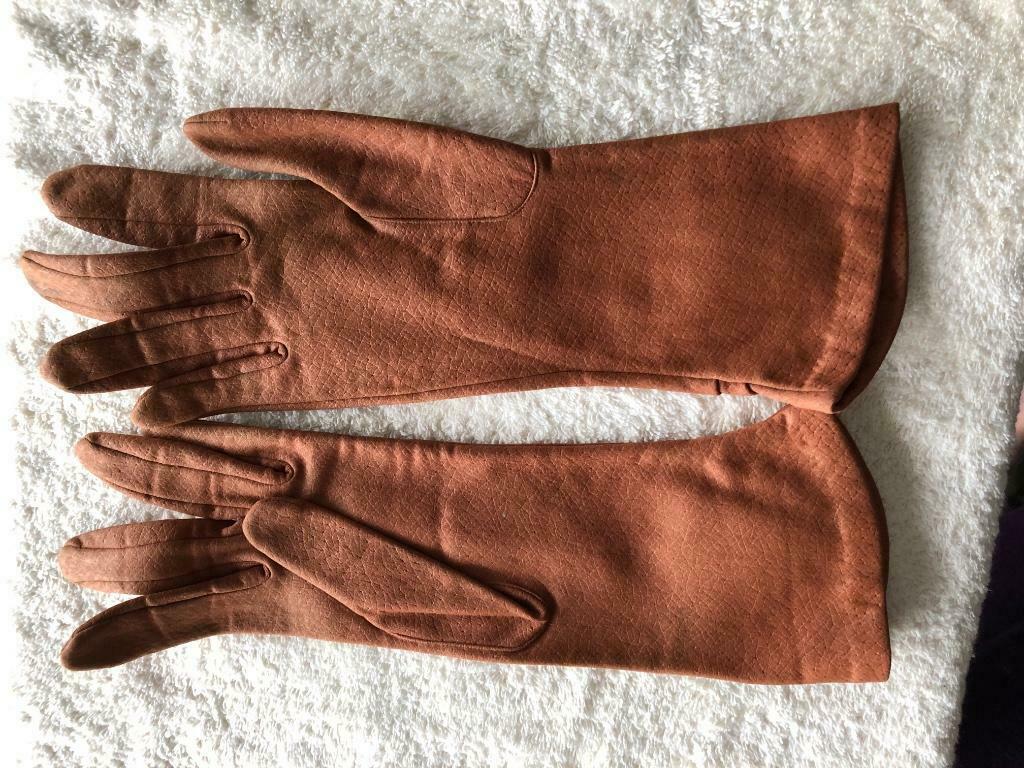 Vintage handschoenen, Vintage, Ophalen, Maat 38/40 (M), Gedragen
