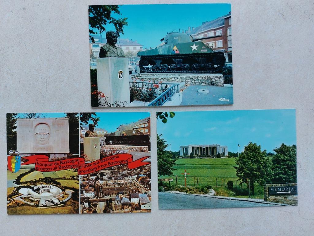3 postkaarten Bastogne (niet beschreven), Collections, Cartes postales | Belgique, Envoi