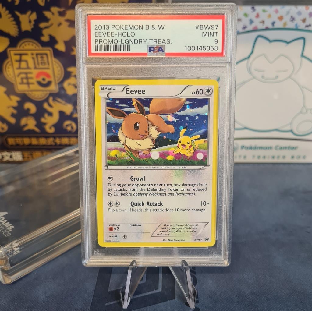 Eevee BW97 promo PSA 9, Enlèvement ou Envoi, Neuf