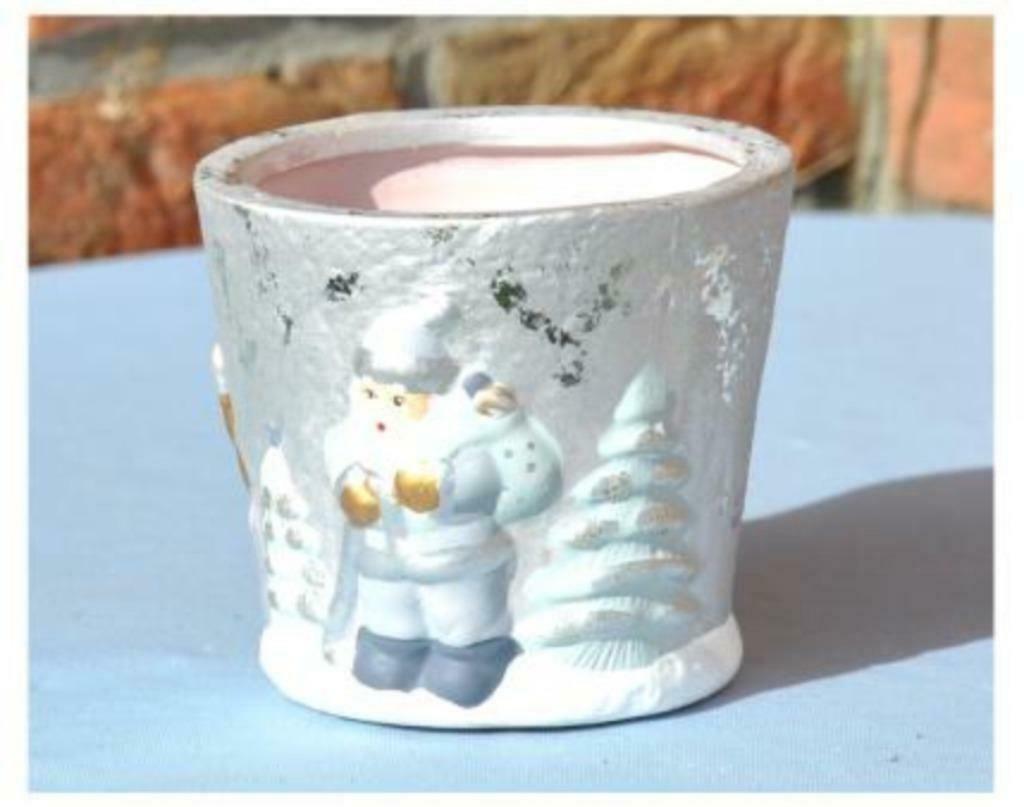 §cache pot en platre pour montage de noel, Divers, Enlèvement ou Envoi, Utilisé