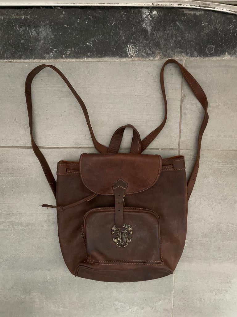 Grand sac à bandoulière en cuir Harry Potter Hogwarts, Enlèvement ou Envoi, Comme neuf, Ustensile