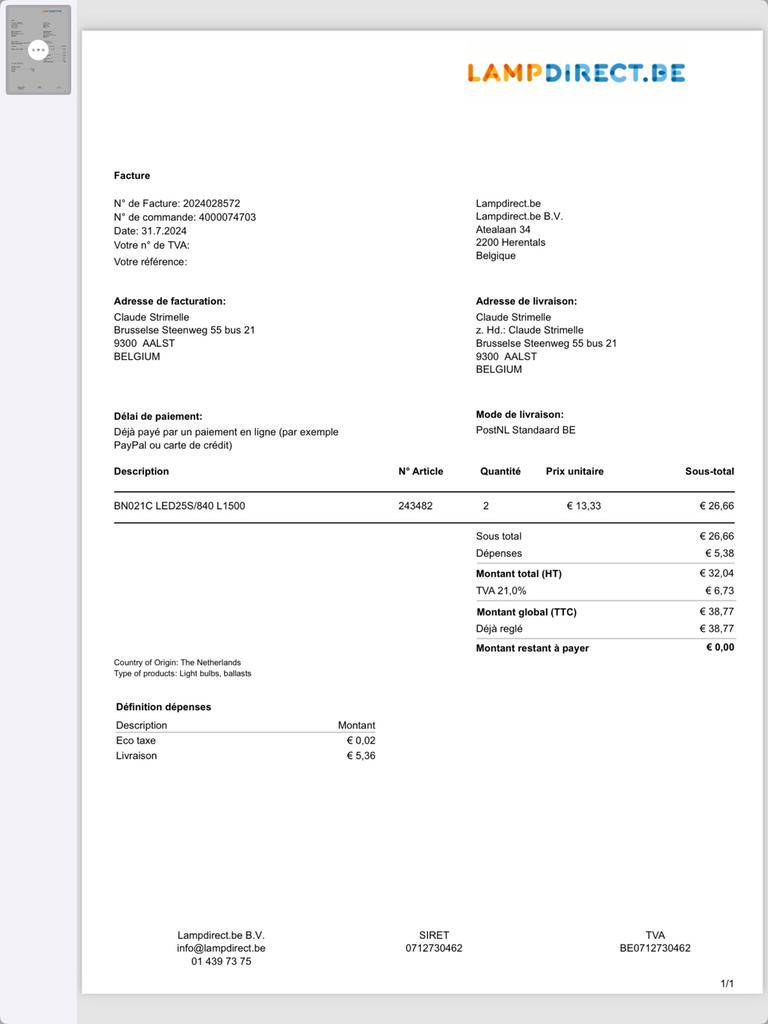 2 Philips LED Montagebalk 150 cm - Koel wit, Ophalen, Zo goed als nieuw