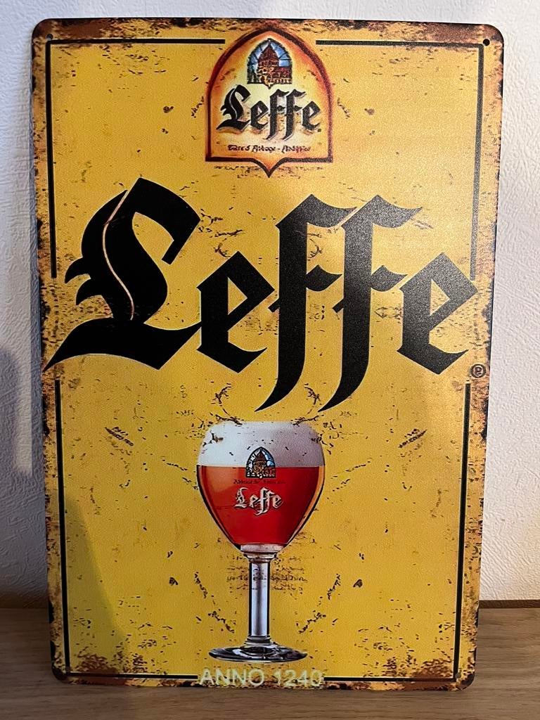 Plaque métallique Leffe bière, Enlèvement ou Envoi, Neuf