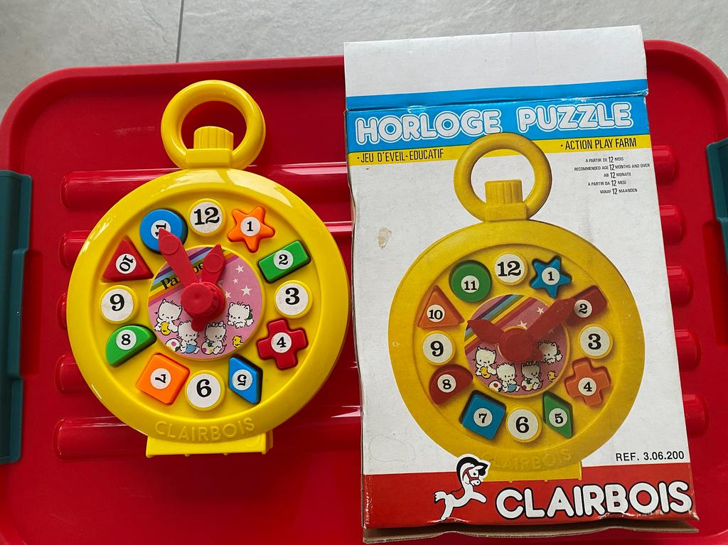 Nieuwe horlogepuzzel / vormenstoof clairbois., Enlèvement ou Envoi, Neuf
