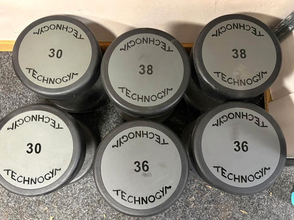 Technogym dumbbell - 30 - 36 - 38 kg, Enlèvement ou Envoi, Neuf