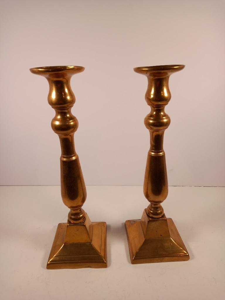 2 Bougeoirs en cuivre, Enlèvement ou Envoi, Cuivre ou Bronze