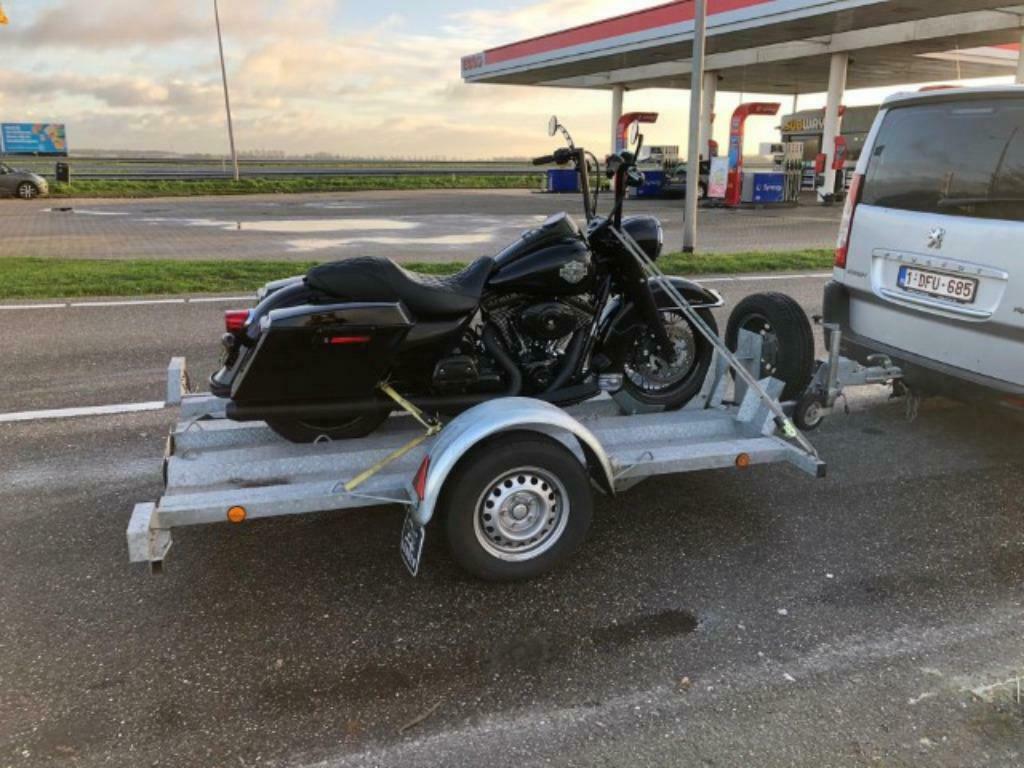 remorque pour transport moto, Enlèvement, Comme neuf