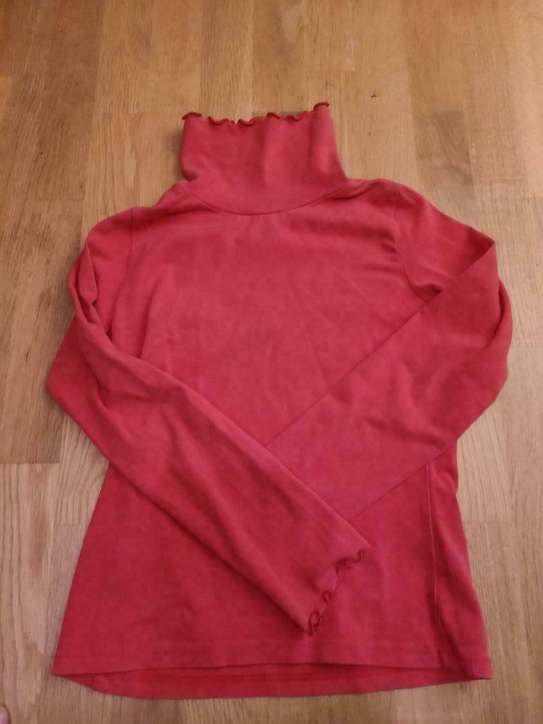 Rode souspull rolkraag coltrui - 122 128, Kinderen en Baby's, Kinderkleding | Maat 128, Gebruikt, Meisje, Ophalen of Verzenden