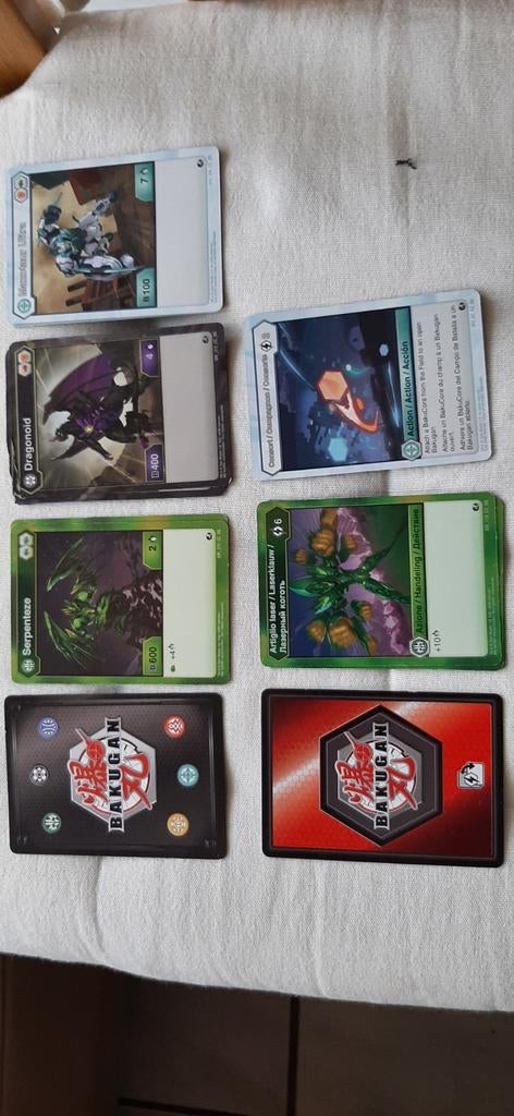 Bakugan kaarten, Hobby en Vrije tijd, Ophalen of Verzenden, Zo goed als nieuw