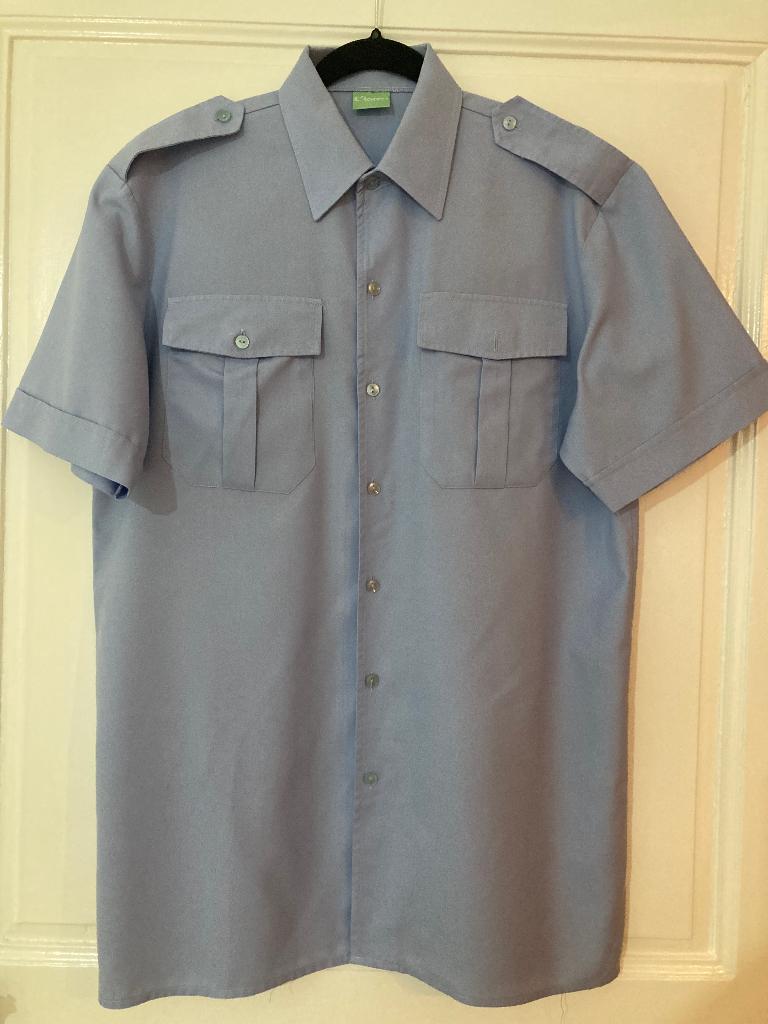 Elenco blauw uniform shirt met korte mouwen, Kleding | Heren, Blauw, Elenco, Zo goed als nieuw, Halswijdte 39/40 (M)