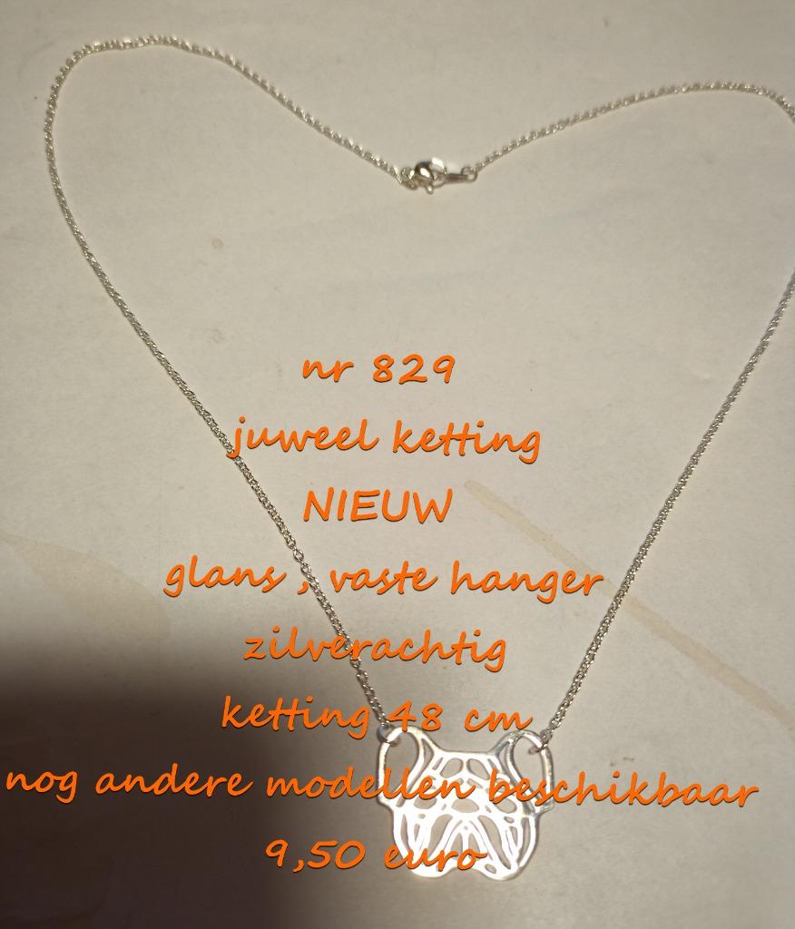 829. juweel ketting , NIEUW , verzending inbegrepen, Verzenden, Nieuw, Zilver, Overige materialen