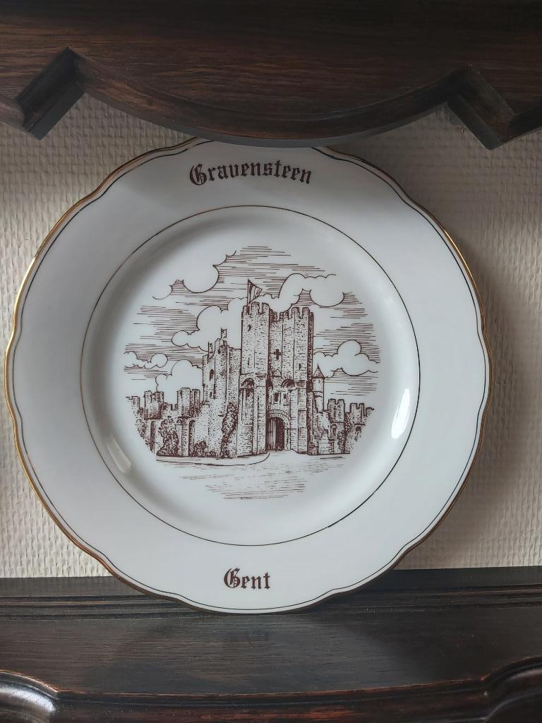 6 unieke borden Magvam porselein GENT - GAND, Antiek en Kunst, Ophalen of Verzenden
