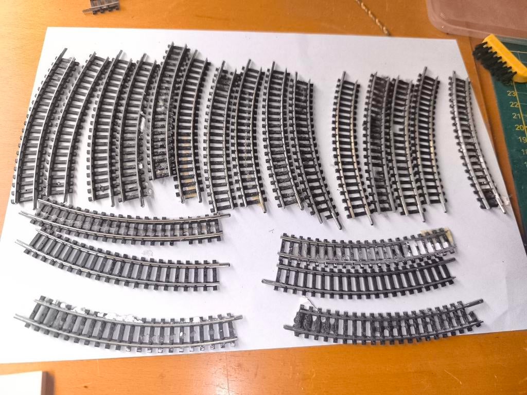 20 rails minitrix 4912, Ophalen of Verzenden, Gebruikt, Rails